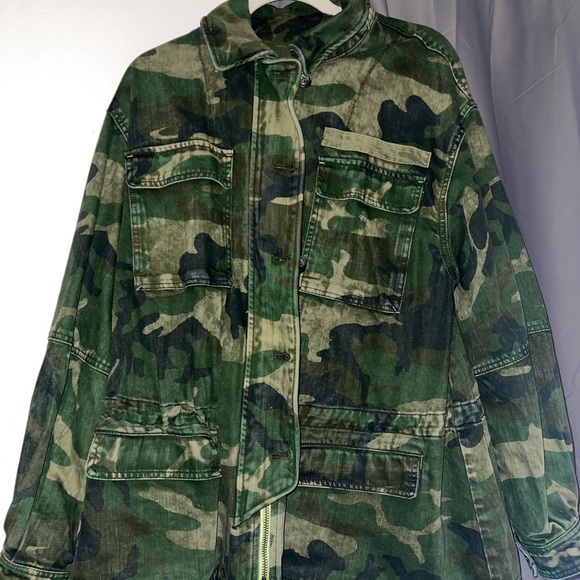 Free People Camp Jacket | color : green | size: small - Picture 3 of 4